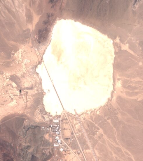 arial photo of area 51